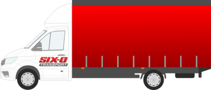 Diagram of our 3.5t Curtainside lorry