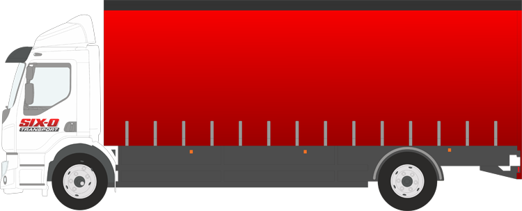 Diagram of our 12t Curtainside lorry
