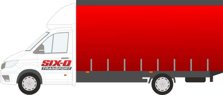 Diagram of our 3.5t Curtainside lorry